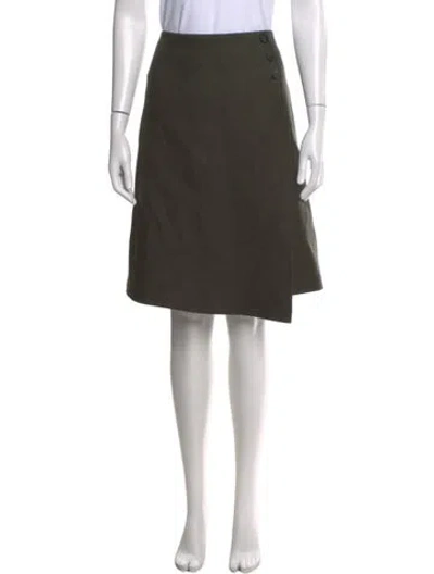 Pre-owned Cefinn Knee-length Skirt In Green