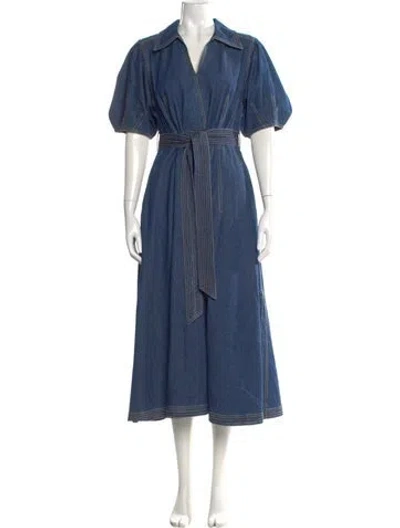 Pre-owned Cefinn Long Dress In Blue