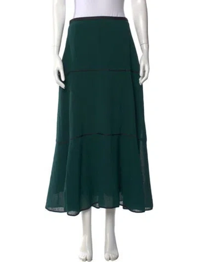 Pre-owned Cefinn Long Skirt In Green