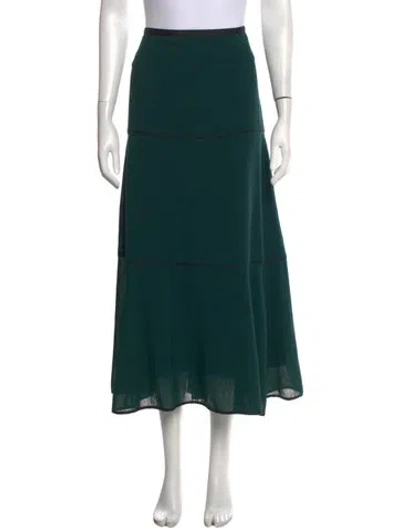 Pre-owned Cefinn Long Skirt In Green