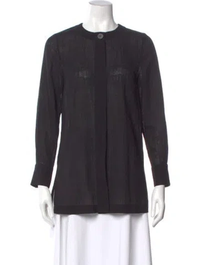 Pre-owned Cefinn Long Sleeve Top In Gray