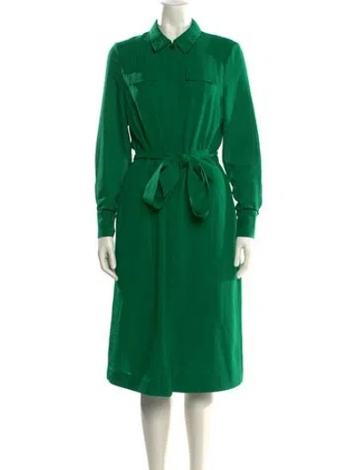 Pre-owned Cefinn Midi Length Dress In Green