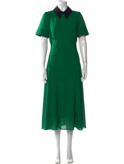 Pre-owned Cefinn Midi Length Dress In Green