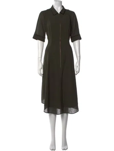 Pre-owned Cefinn Midi Length Dress In Green
