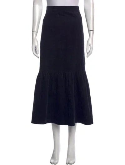 Pre-owned Cefinn Midi Length Skirt In Blue