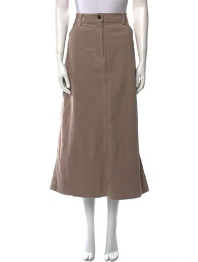 Pre-owned Cefinn Midi Length Skirt In Brown