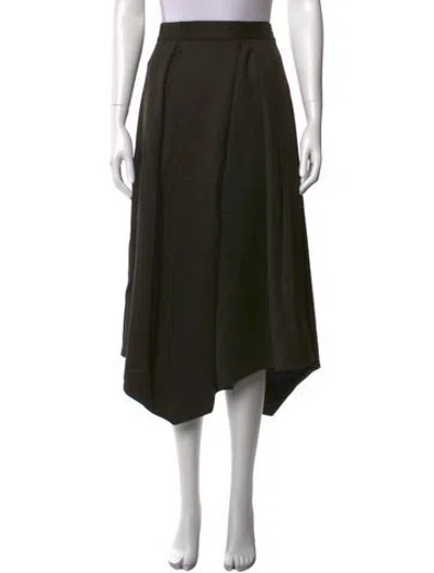 Pre-owned Cefinn Midi Length Skirt In Green