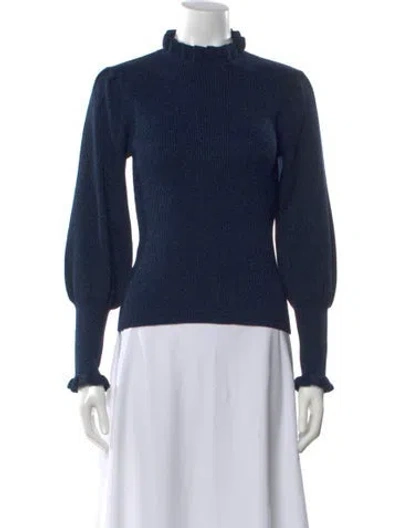 Pre-owned Cefinn Mock Neck Sweater In Gray