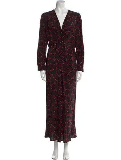 Pre-owned Cefinn Silk Long Dress W/ Tags In Multi