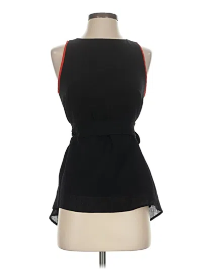 Pre-owned Cefinn Sleeveless Blouse In Black