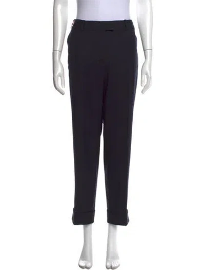 Pre-owned Cefinn Straight Leg Pants In Blue