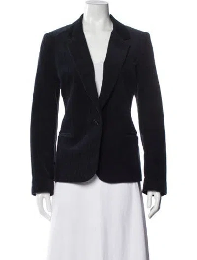 Pre-owned Cefinn Striped Blazer In Blue