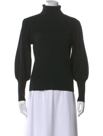 Pre-owned Cefinn Wool Turtleneck Sweater In Black