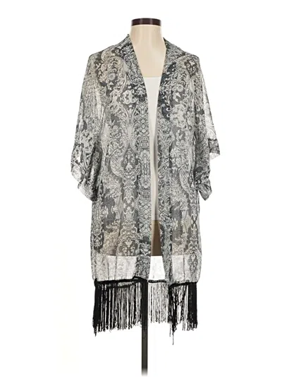 Pre-owned Cejon Accessories Inc. Kimono In Silver