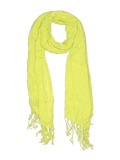 Pre-owned Cejon Accessories Inc. Scarf In Yellow