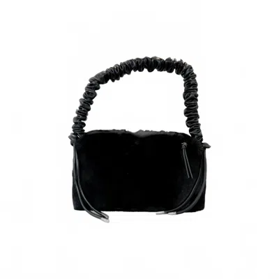 Cejon Andi Plush Hobo Bag In Black