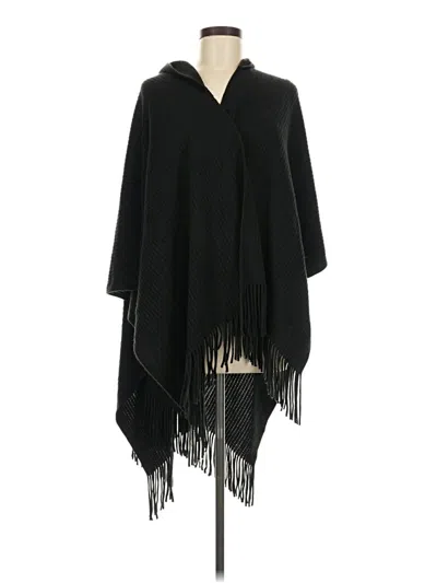 Pre-owned Cejon Poncho In Black