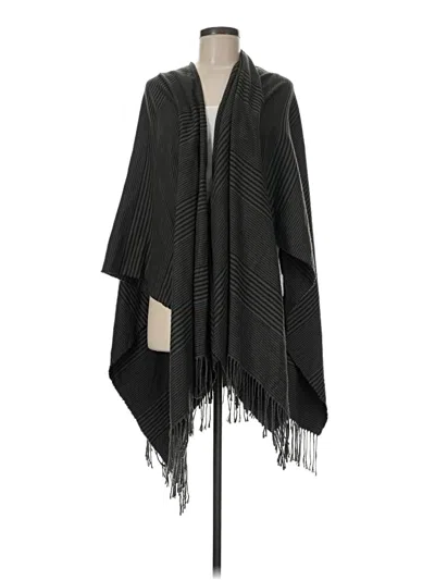 Pre-owned Cejon Poncho In Black