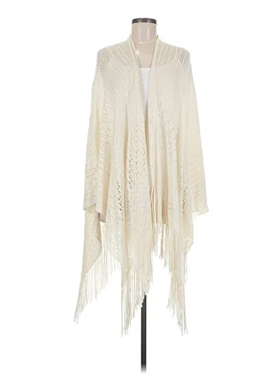 Pre-owned Cejon Poncho In Ivory