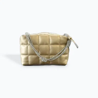 Cejon Quilted Box Bag In Gold