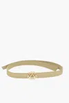 Celan Golden Charm Chakra Bracelet In Green