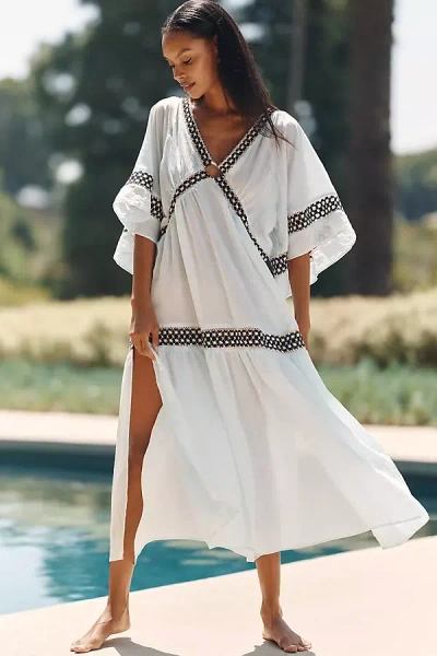 Celandine Amalia Caftan In White