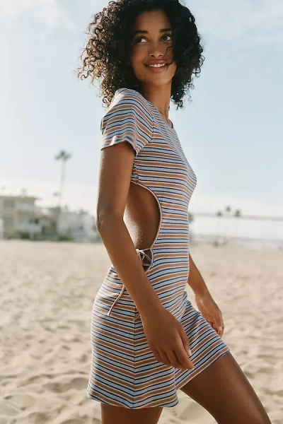 Celandine Backless T-shirt Mini Dress In Multi