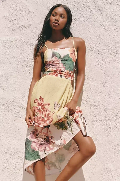 Celandine Beaded Midi Dress In Multi