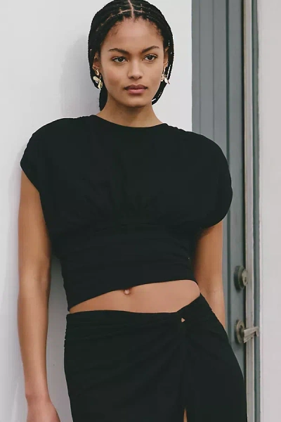 Celandine Bianca Knit Top In Black