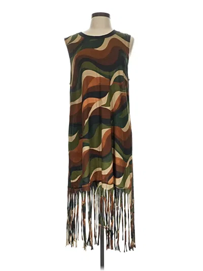 Pre-owned Celandine Casual Dress In Brown