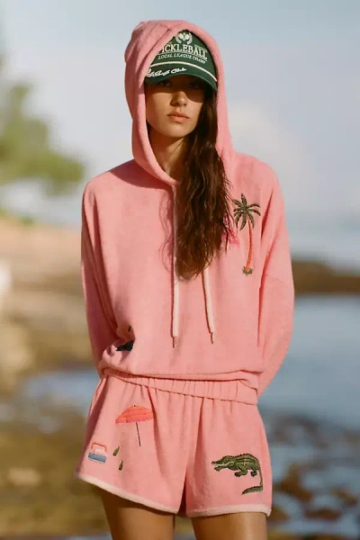 Celandine Embroidered Sweatshirt In Pink