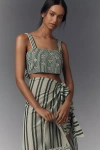 Celandine Fiona Beaded Cami In Green
