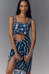 Celandine Fiona Beaded Cami Top In Blue