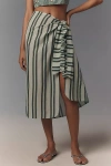 Celandine Fiona Printed Sarong In Green