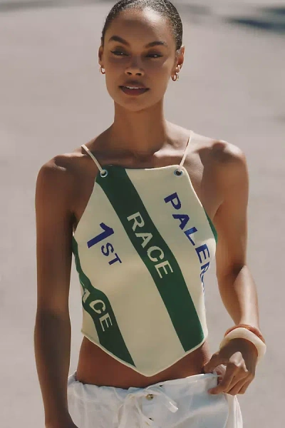 Celandine Flag Crop Sweater Top In Multi