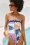 Celandine Graphic Scallop One-piece Swimsuit
