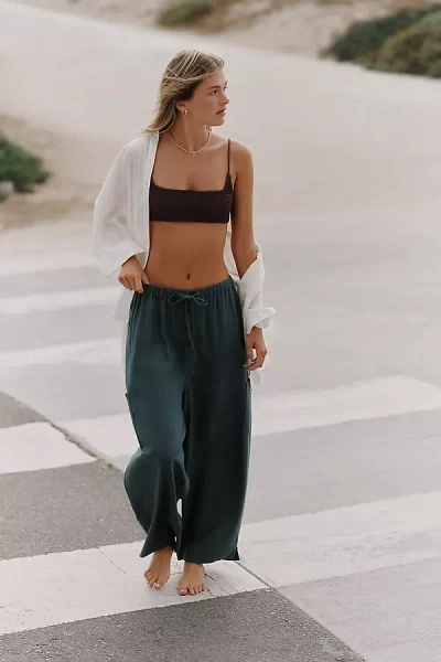 Celandine High-rise Pull-on Pants In Green
