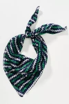 Celandine Large Printed Silk Scarf In Green