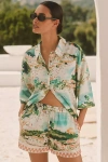 Celandine Linen Blend Printed Shorts