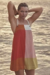 Celandine Linen Blend Shift Dress In Multicolor