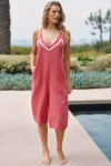 Celandine Linen Blend Sleeveless Cropped Jumpsuit