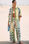 Celandine Linen Blend Wide-leg Pants In Multi