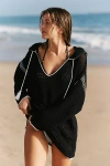 Celandine Loose Knit Pullover In Blue