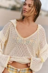 Celandine Loose Knit Pullover In White