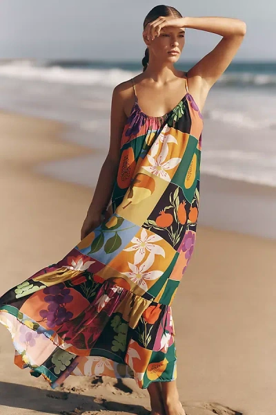 Celandine Malika Printed Dress By  In Green