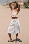 Celandine Oversized Bermuda Pants In Blue