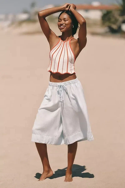 Celandine Oversized Bermuda Pants In Blue