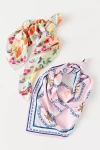 Celandine Printed Hair Scarves, Set Of 3 In Pink