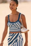 Celandine Printed Scoop-neck Knit Tank Top