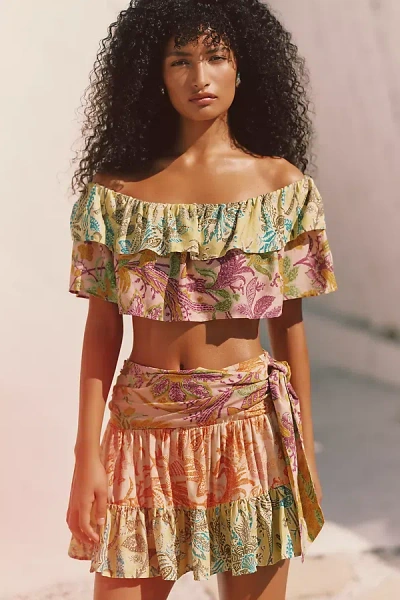 Celandine Sarong Mini Skirt In Multicolor